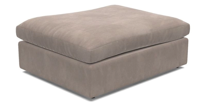 Big Softie Footstool in Two Tone Plain Biscuit