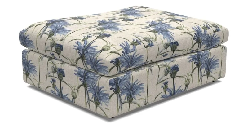 Big Softie Footstool in Two Tone Plain Biscuit