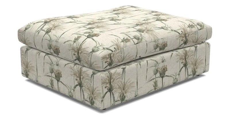 Big Softie Footstool in Two Tone Plain Biscuit