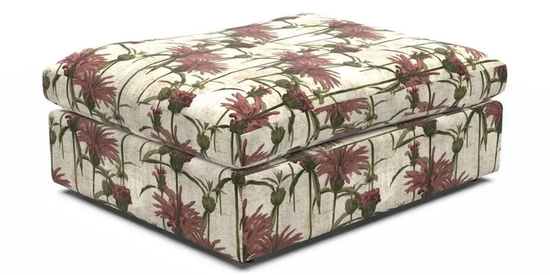 Big Softie Footstool in Two Tone Plain Biscuit