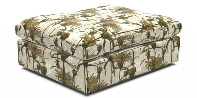 Big Softie Footstool in Two Tone Plain Biscuit