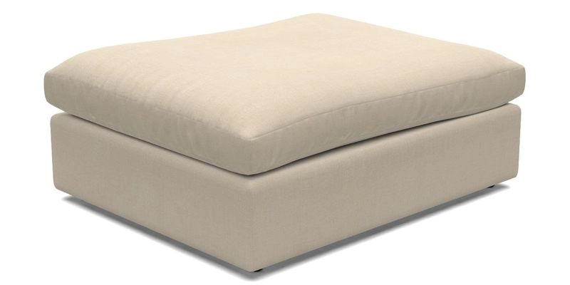 Big Softie Footstool in Two Tone Plain Biscuit