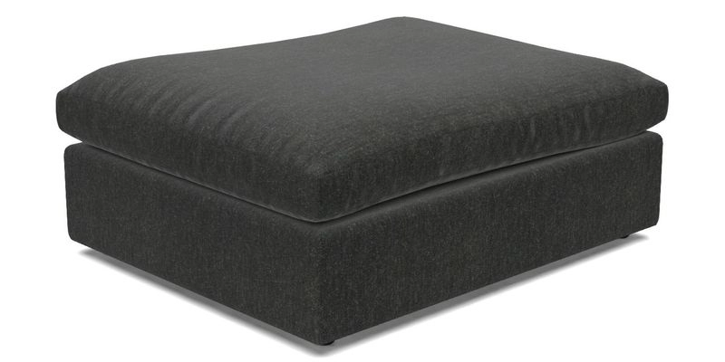 Big Softie Footstool in Two Tone Plain Biscuit