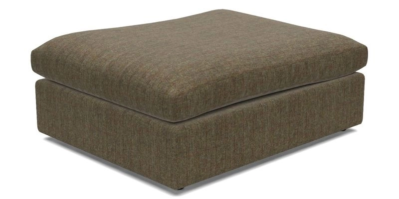 Big Softie Footstool in Two Tone Plain Biscuit