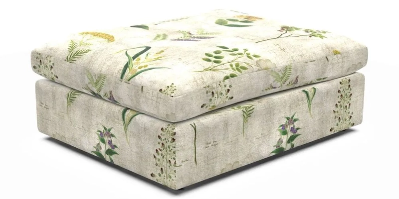 Big Softie Footstool in Two Tone Plain Biscuit