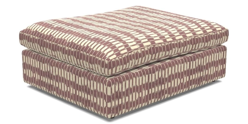 Big Softie Footstool in Two Tone Plain Biscuit