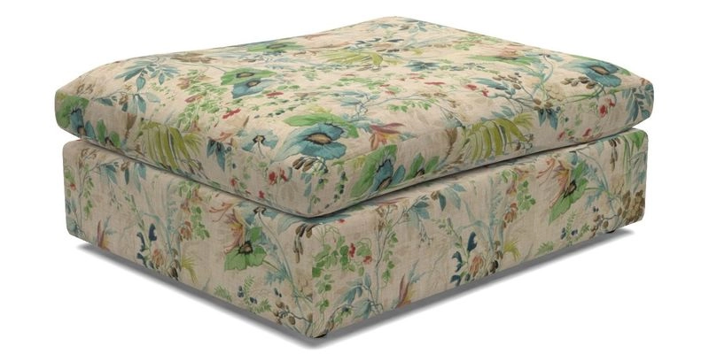 Big Softie Footstool in Two Tone Plain Biscuit
