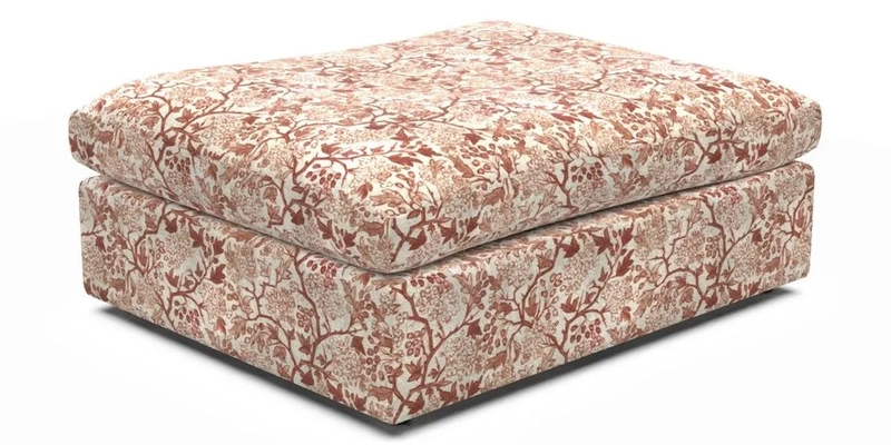Big Softie Footstool in Two Tone Plain Biscuit