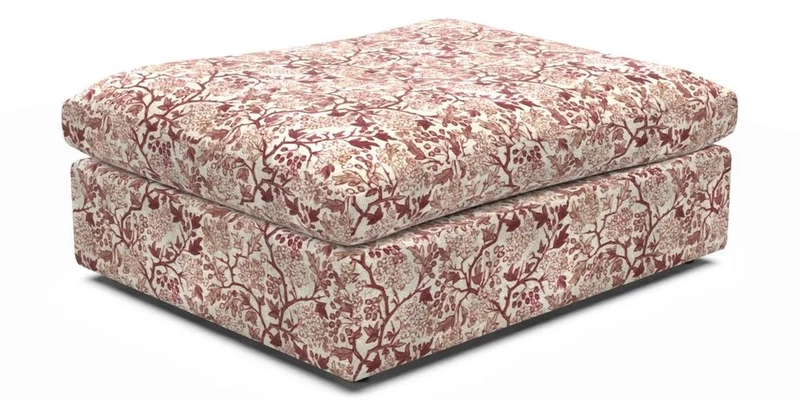 Big Softie Footstool in Two Tone Plain Biscuit