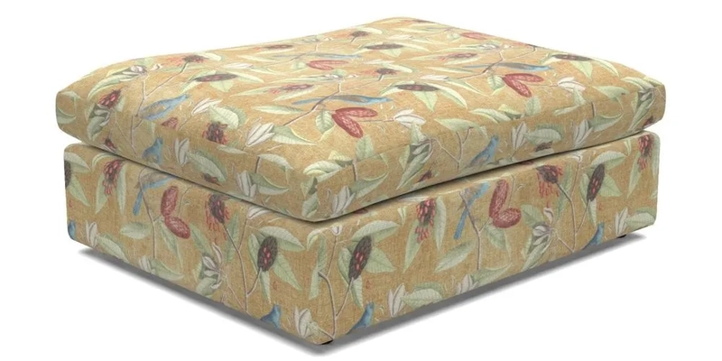 Big Softie Footstool in Two Tone Plain Biscuit