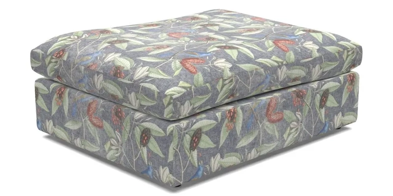 Big Softie Footstool in Two Tone Plain Biscuit