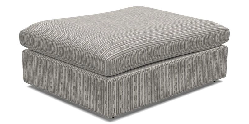 Big Softie Footstool in Two Tone Plain Biscuit