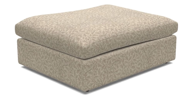 Big Softie Footstool in Two Tone Plain Biscuit