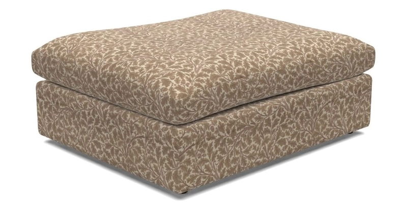 Big Softie Footstool in Two Tone Plain Biscuit