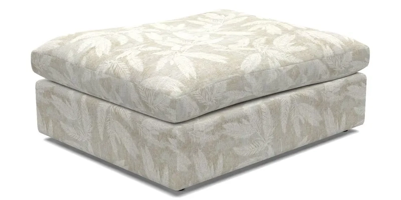 Big Softie Footstool in Two Tone Plain Biscuit