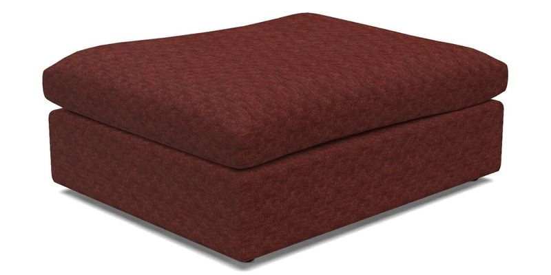Big Softie Footstool in Two Tone Plain Biscuit