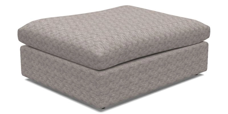 Big Softie Footstool in Two Tone Plain Biscuit