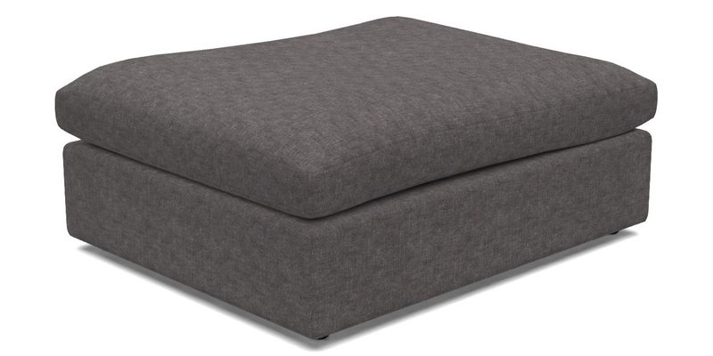 Big Softie Footstool in Two Tone Plain Biscuit