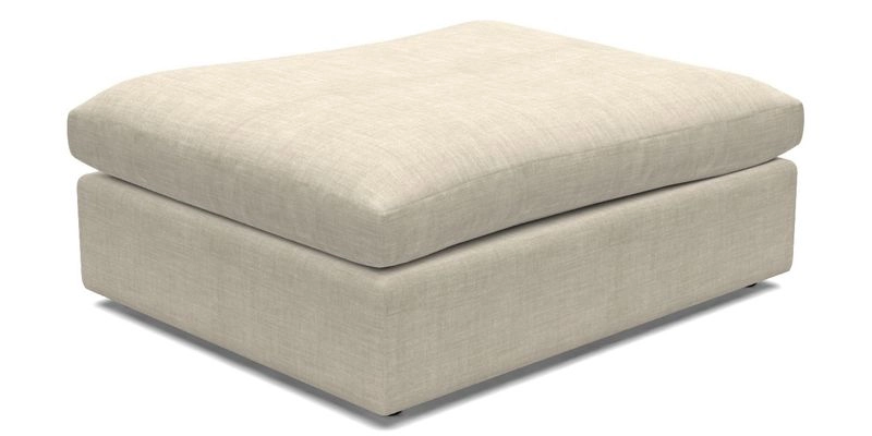 Big Softie Footstool in Two Tone Plain Biscuit