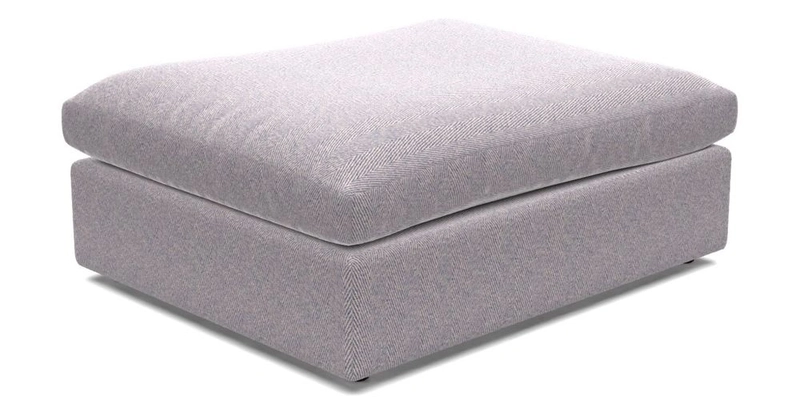 Big Softie Footstool in Two Tone Plain Biscuit