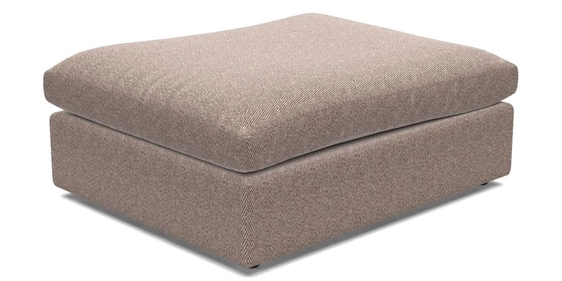 Big Softie Footstool in Two Tone Plain Biscuit