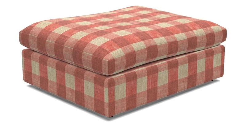 Big Softie Footstool in Two Tone Plain Biscuit