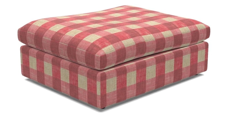 Big Softie Footstool in Two Tone Plain Biscuit