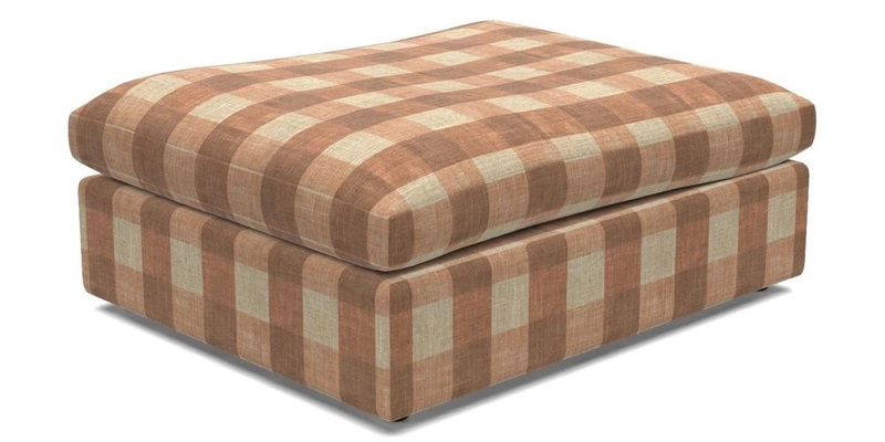Big Softie Footstool in Two Tone Plain Biscuit