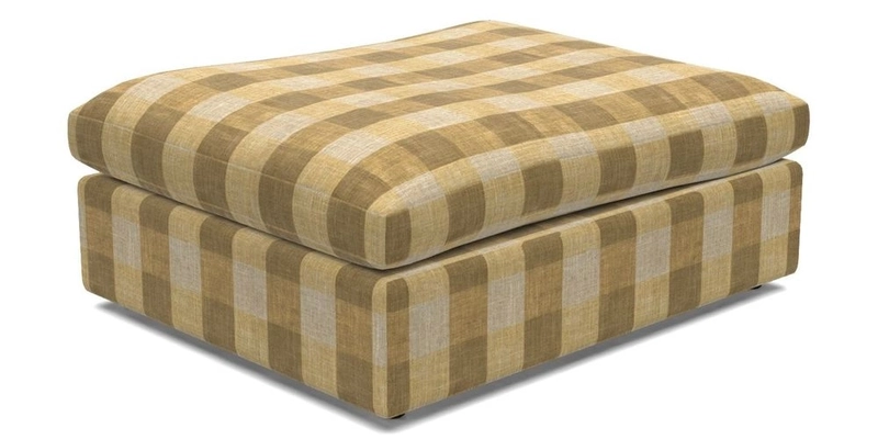 Big Softie Footstool in Two Tone Plain Biscuit