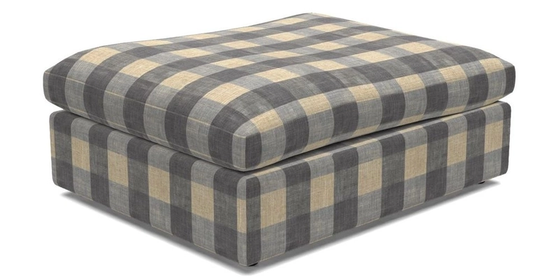 Big Softie Footstool in Two Tone Plain Biscuit
