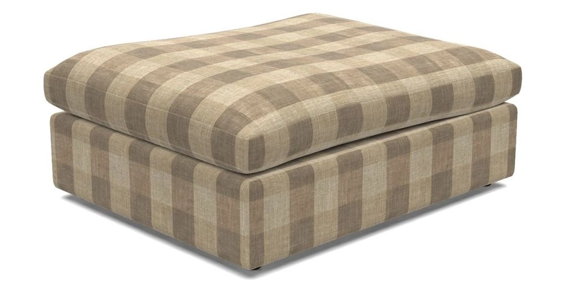 Big Softie Footstool in Two Tone Plain Biscuit