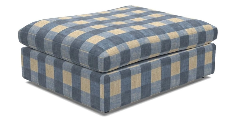 Big Softie Footstool in Two Tone Plain Biscuit