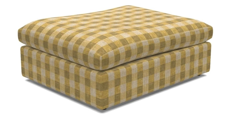 Big Softie Footstool in Two Tone Plain Biscuit