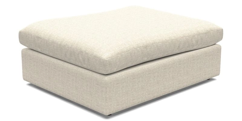 Big Softie Footstool in Two Tone Plain Biscuit