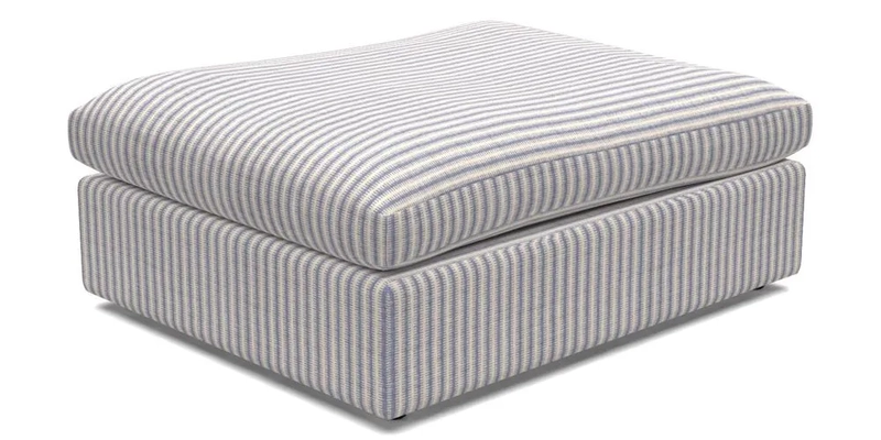 Big Softie Footstool in Two Tone Plain Biscuit