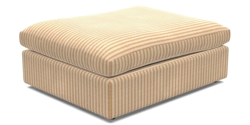 Big Softie Footstool in Two Tone Plain Biscuit
