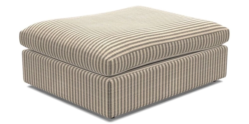 Big Softie Footstool in Two Tone Plain Biscuit