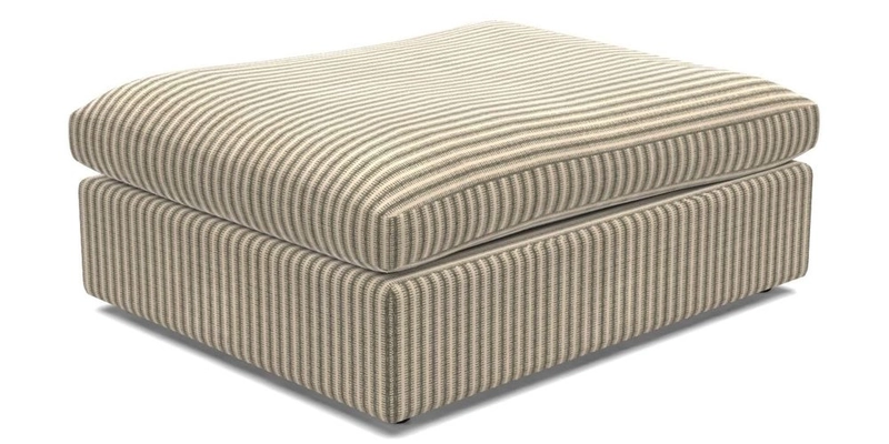 Big Softie Footstool in Two Tone Plain Biscuit