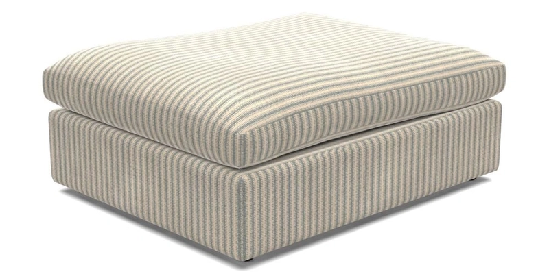 Big Softie Footstool in Two Tone Plain Biscuit