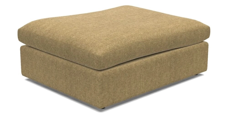 Big Softie Footstool in Two Tone Plain Biscuit