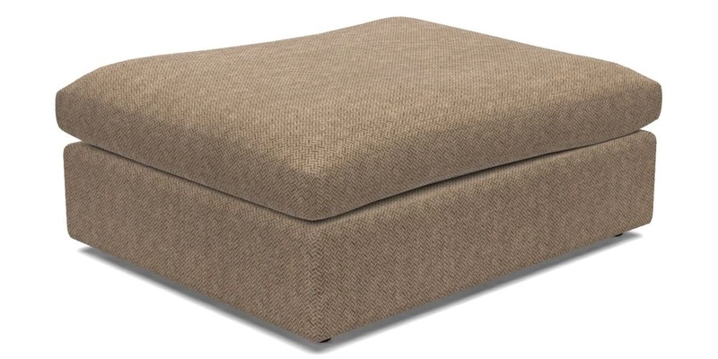 Big Softie Footstool in Two Tone Plain Biscuit