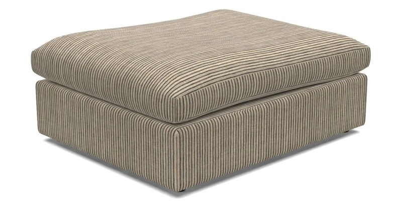 Big Softie Footstool in Two Tone Plain Biscuit