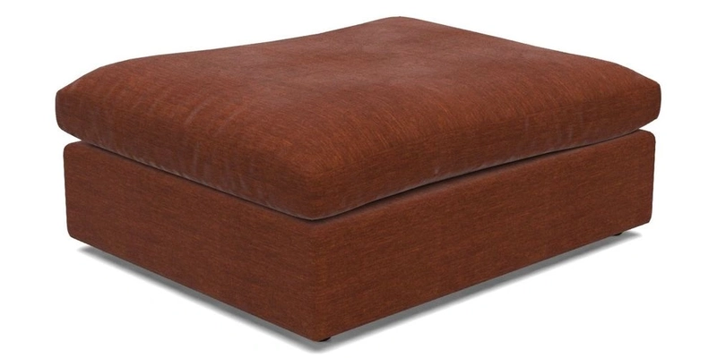 Big Softie Footstool in Two Tone Plain Biscuit