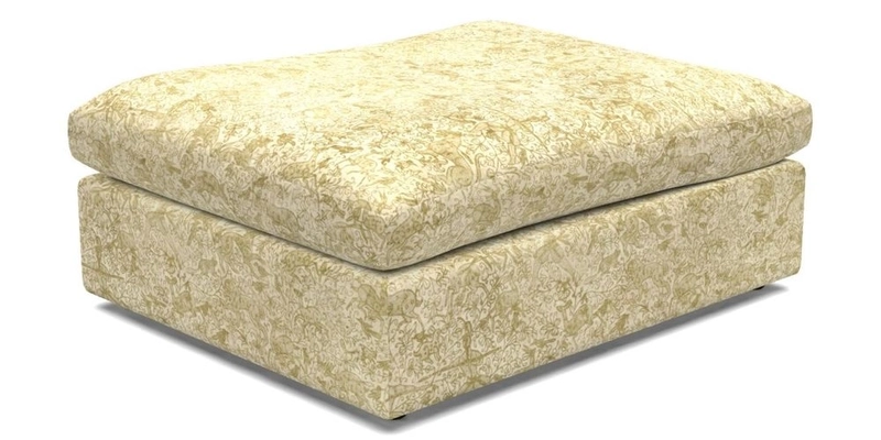 Big Softie Footstool in Two Tone Plain Biscuit