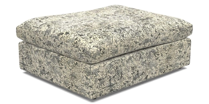 Big Softie Footstool in Two Tone Plain Biscuit