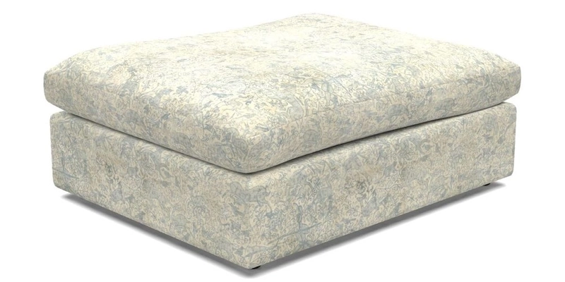Big Softie Footstool in Two Tone Plain Biscuit