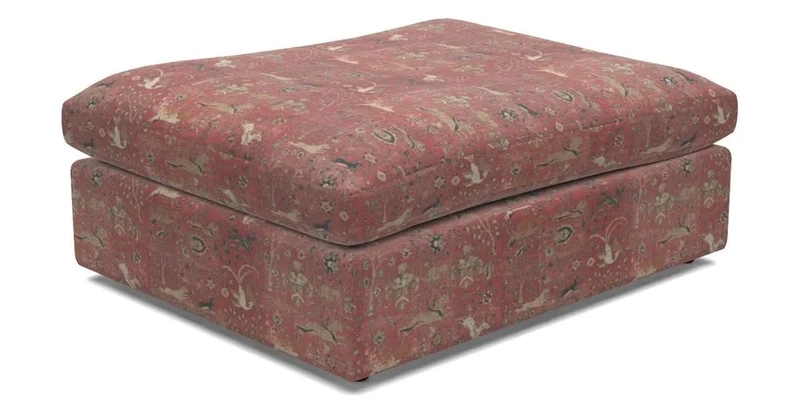 Big Softie Footstool in Two Tone Plain Biscuit