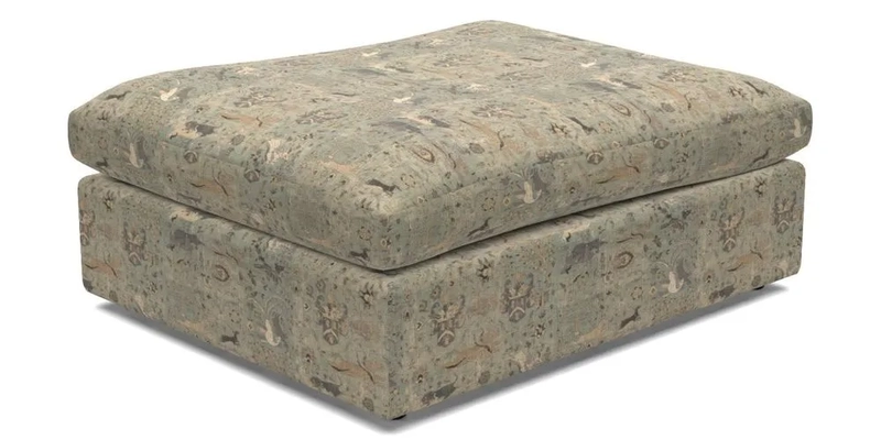 Big Softie Footstool in Two Tone Plain Biscuit