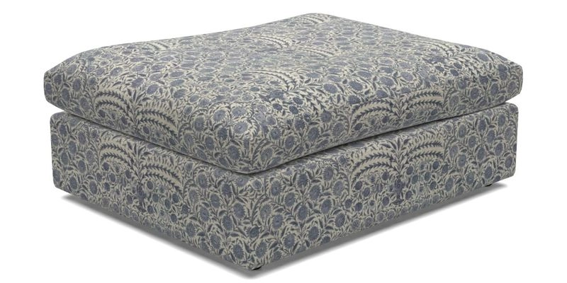 Big Softie Footstool in Two Tone Plain Biscuit