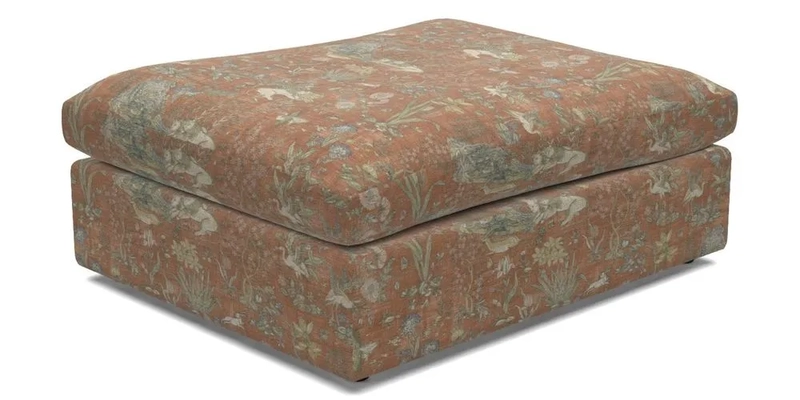Big Softie Footstool in Two Tone Plain Biscuit